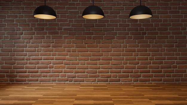 empty-room-with-brick-wall-wooden-floor-modern-ceiling-lamp-interior-loft-style-3d-rendering_1421-4280